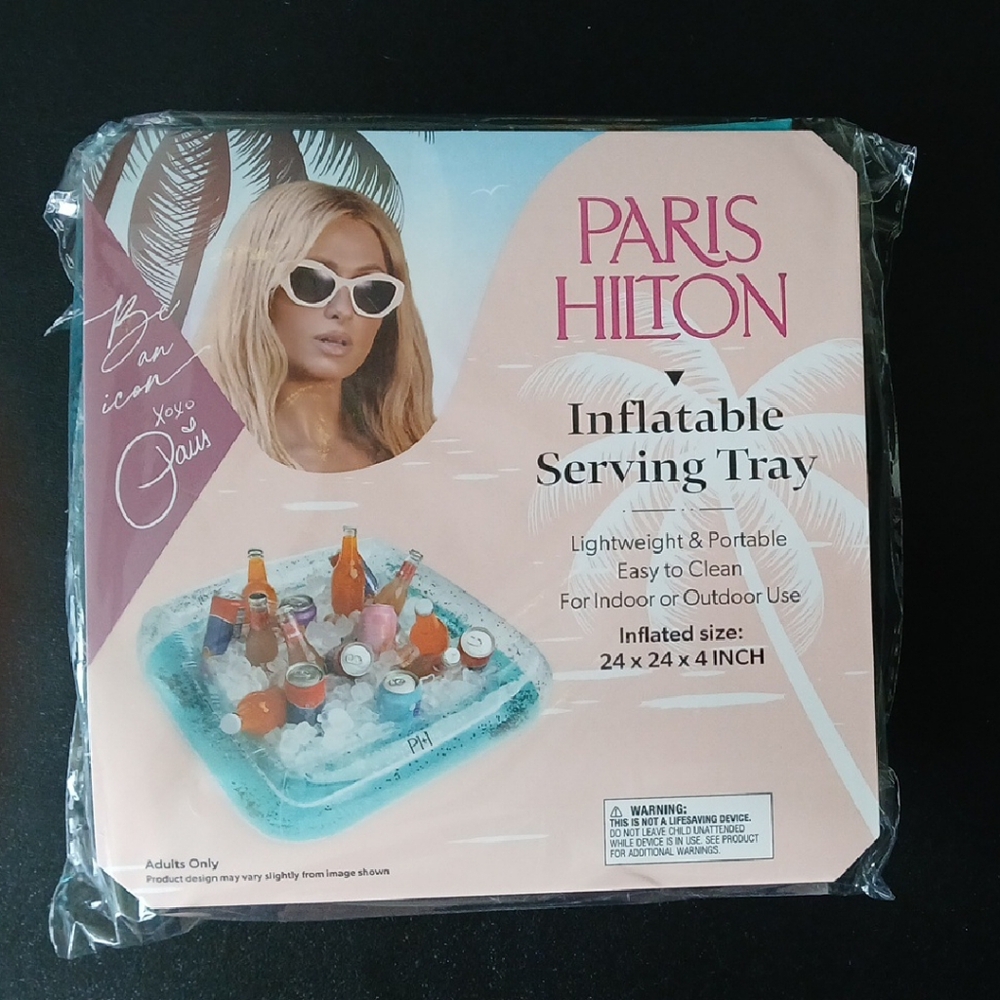 Paris Hilton Blue Inflatable Tray